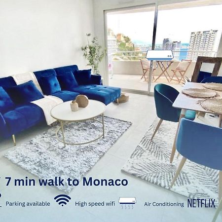 Apartamento Luxurious Flat At 5 Min By Walk To Monaco, Free Parking And Sea View Beausoleil Exterior foto